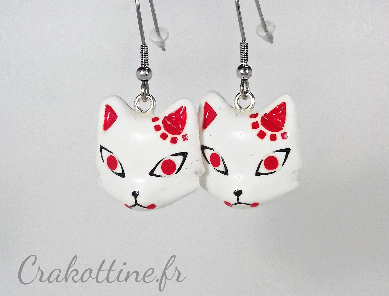 earrings Tanjiro Mask Kawaii