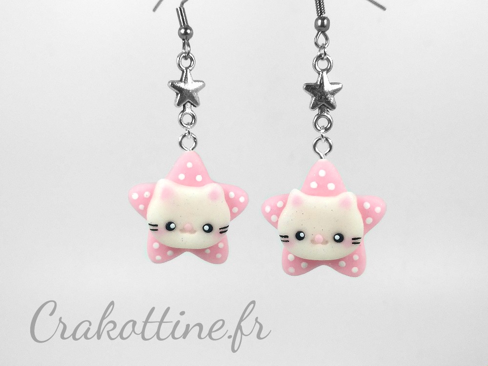earrings Kawaii Cat