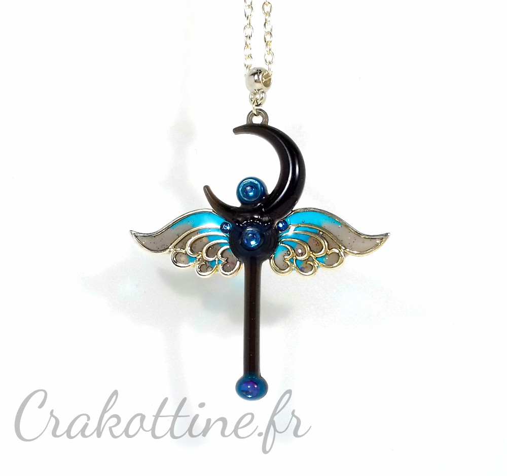 Collier Winged Moon Staff