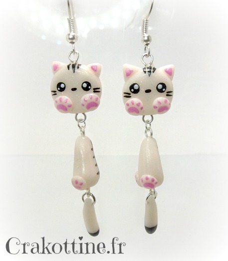 Earrings Cute Cats kawaii