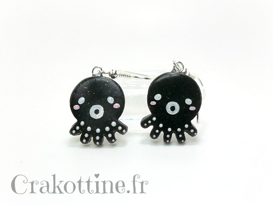 earrings Dark Kawaii Mini Poulpy