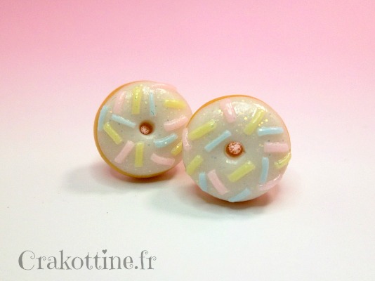 Earring Donuts Kawaii