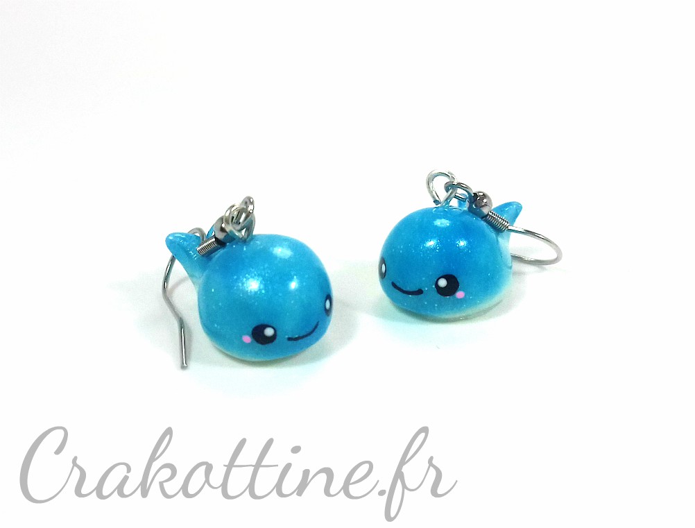 earrings Kawaii Whale
