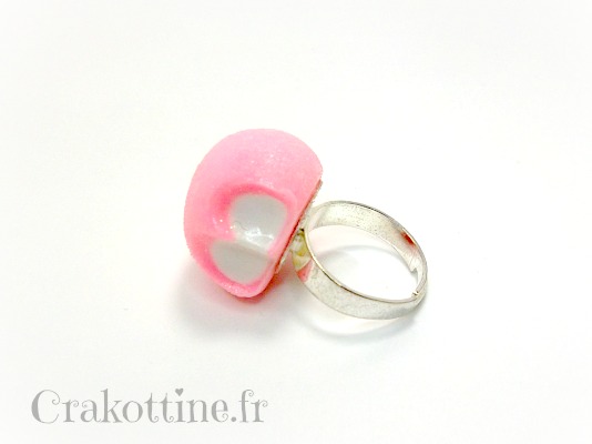 Bague  pink strawberry crunched