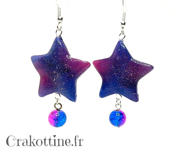 earrings Dark Star Kawaii