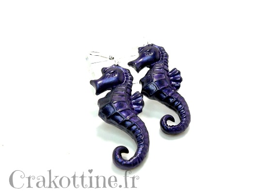 earrings kawaii Sea Horses