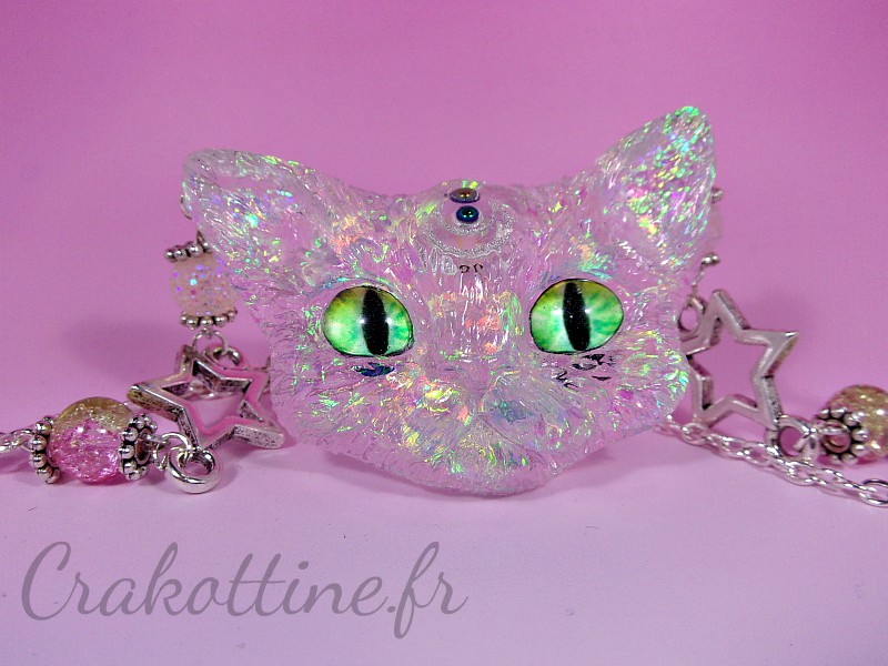 Halskette Crystal Cat