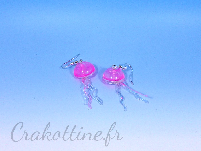 Ohrringe Cute Pink Jellyfish