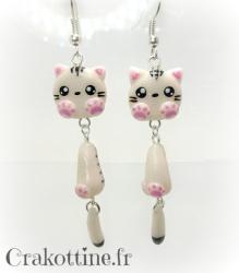 Boucles d'oreilles Cute Cats kawaii