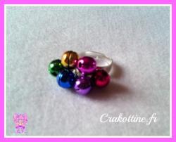anillo multicolor campanas