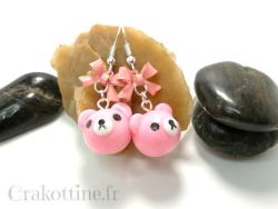 Boucles d'oreilles Pink Rila-kkuma