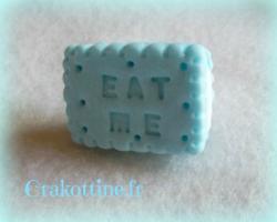 Bague biscuit fourré blue