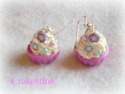 Cupcake Earrings pearl
