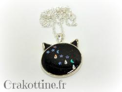 Necklace The Cat On The Moon