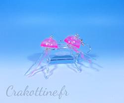 Boucles d'oreilles Cute Pink Jellyfish