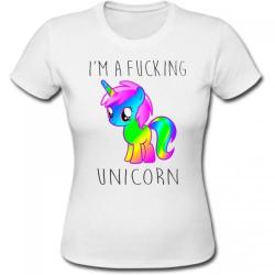 T-shirt Fucking Licorne