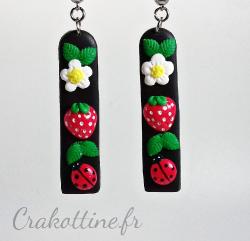 earrings Kawaii Strawberry Time