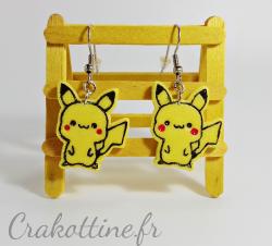 boucles d'oreilles Pikachu