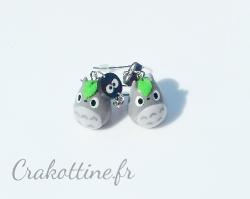 boucles d'oreilles Totoro