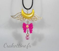 Necklace Moon Cosmic Power, Make Up !