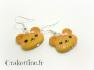 Earrings Biscuit bear kawaii
