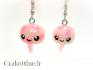 Earrings Kawaii Pink Jellyfish