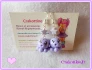 Baby earrings purple Poulpy