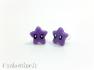 Earring purple star Kawaii