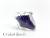 purple lozenge glass ring