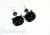Black Kawaii Cat earrings