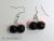 earrings small black cherries